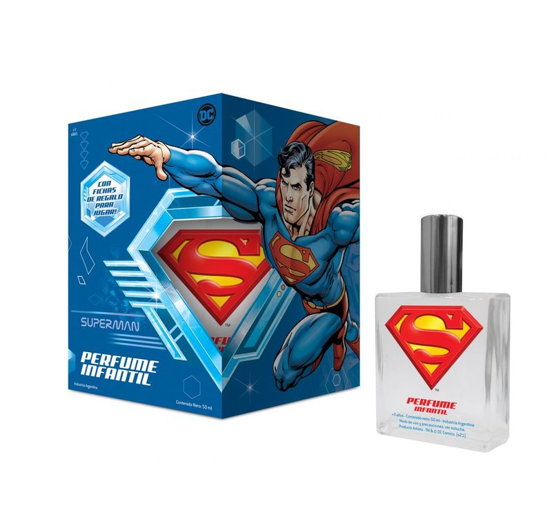 WARNER-DC-PERFUME-SUPERMAN-CON-TAZOS-PARA-JUGAR-EDP-50-ML