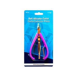 Set alicate color (corta cuticula + pinza)