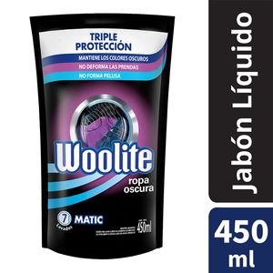 Jabon liquido matic ropa oscura repuesto 450 ml