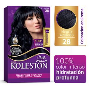 Coloracion en kit negro azulado 28