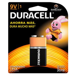 Pila alcalina 9v de larga duración (1 Unidad)