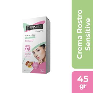 Crema depilatoria para rostro (a+b) sensitive 45 gr