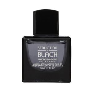 Fragancia seduction in black edt for men