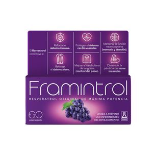 Complemento alimenticio con resveratrol (60 comprimidos)