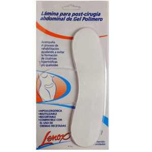 Lamina de gel post cirugia abdominal (2 unidades)
