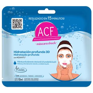 Máscara facial hidratacion profunda 3d