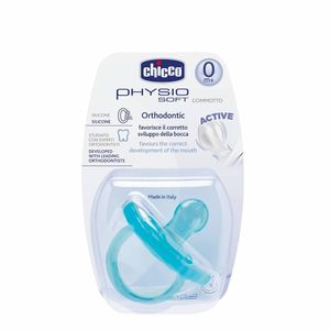 Chupete physio soft de siliconas para 0 a 6 meses azul