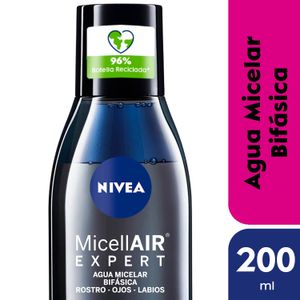 Agua micelar bifásica  MicellAIR Black Expert todo tipo de piel 200 ml