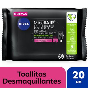 Toallitas desmaquillantes micellair expert a prueba de agua (20 unidades)