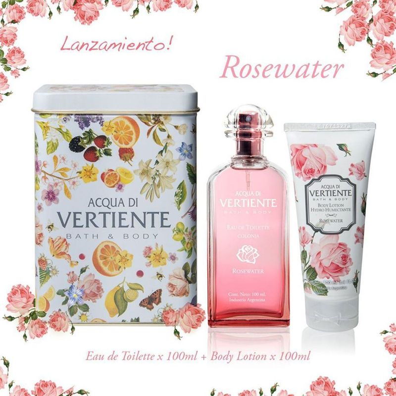 VERTIENTE-LATA-ROSEWATER--B.SPLASH-120ML-B.LOTION-100ML-