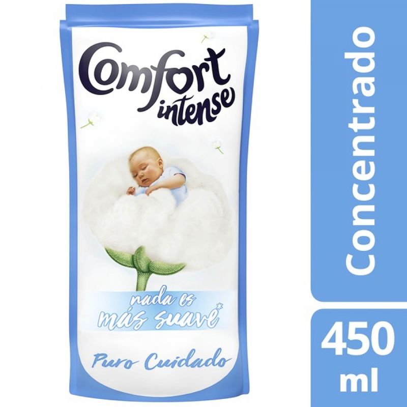 SUAVIZANTE-PARA-ROPA-PURO-CUIDADOS-REPUESTO-DOYPACK-450-ML