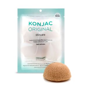 Esponja facial con arcilla amarilla