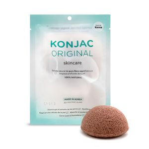 Esponja facial con arcilla volcanica
