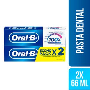 Crema dental 100% 66 ml (pack 2 unidades)