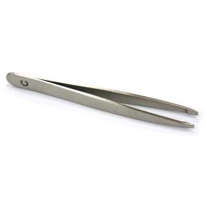 PINZAS DE DEPILAR BASICCARE SATINADA 9CM- PUNTA INCLINADA