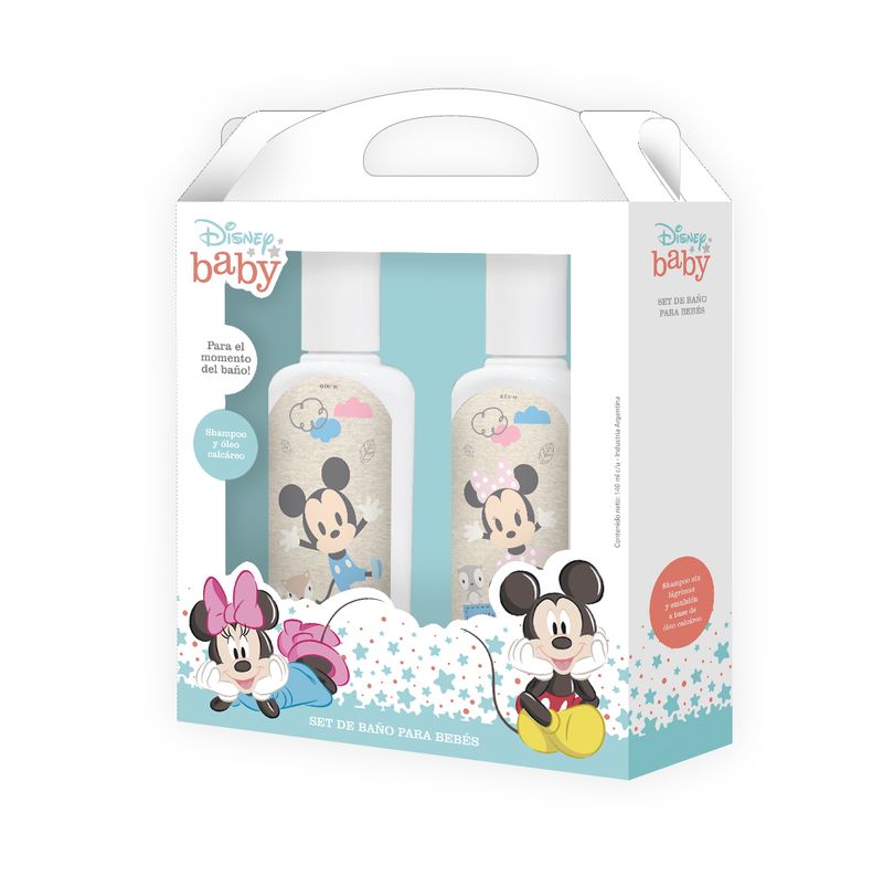 SET-MINNIE-Y-MICKEY-DE-BABY--SHAMPOO---OLEO-