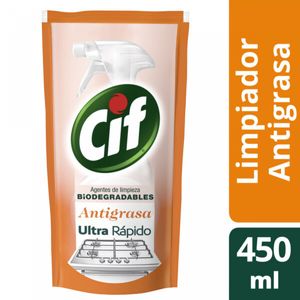 Limpiador antigrasa biodegradable doypack 450 ml