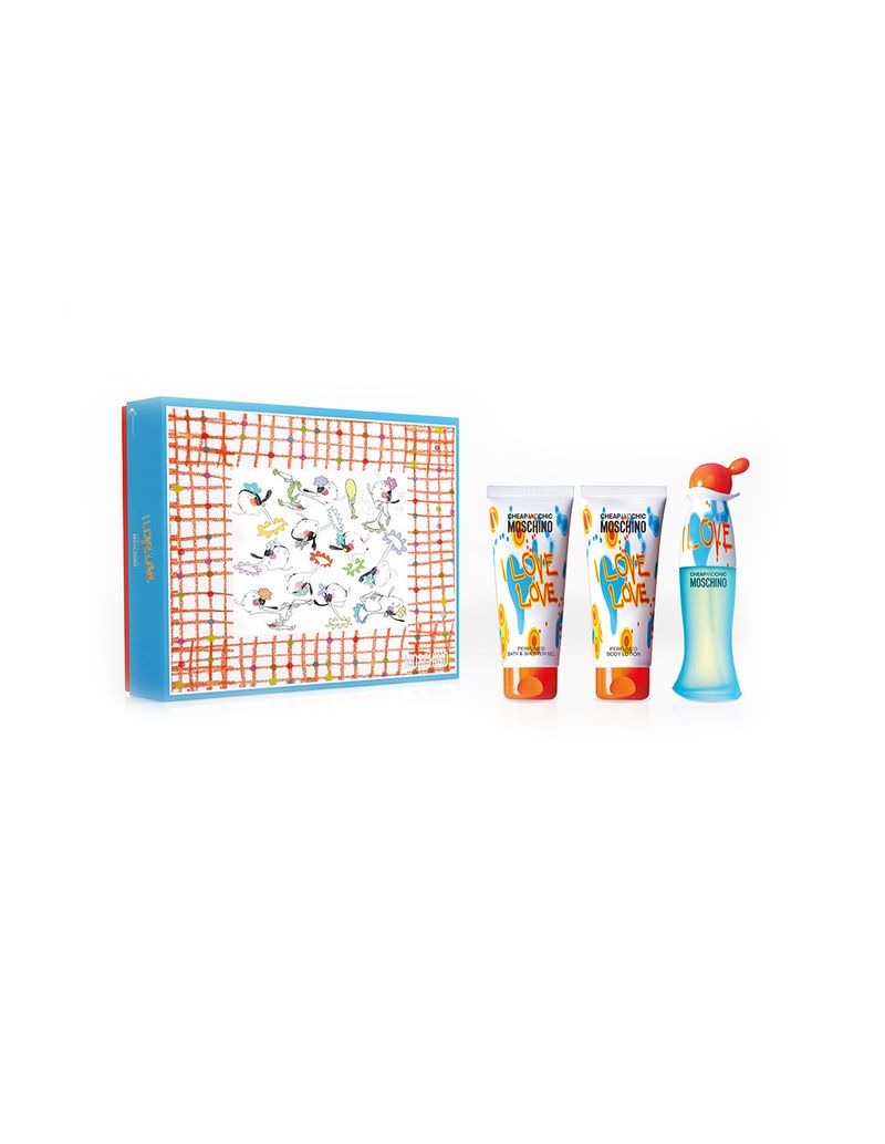 MOSCHINO-SET-I-LOVE--EDT-50-ML---SHOWER-GEL---BODY-LOTION-