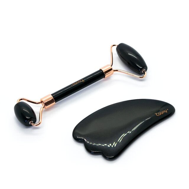 COONY-ROLLER-SET-BLACK-OBISIDIAN--ROLLER-GUASHA-