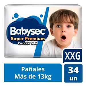 Pañales super premium talle xxg (34 unidades)