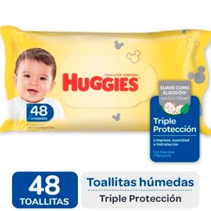 Toallitas húmedas triple acción (48 unidades)