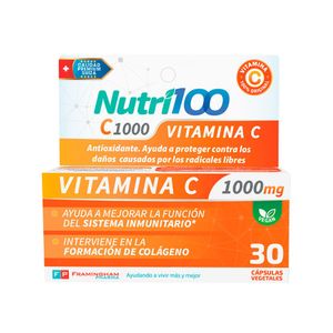 Suplemento nutricional vit C 1000 mg (30 cápsulas)