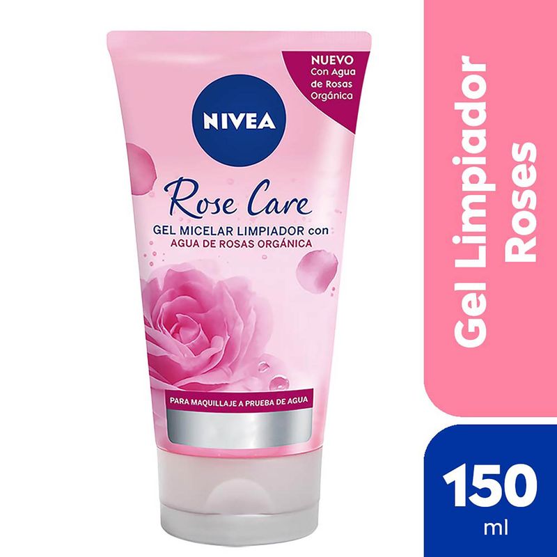 NIVEA-Gel-limpiador-facial-micelar--Rose-Care-para-todo-tipo