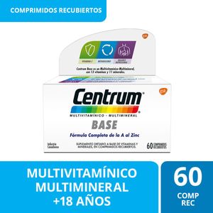 Suplemento dietario multivitaminico adultos 60 cmp