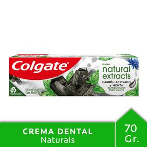 Pasta dental natural extracts carbón activado y menta 70g