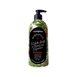 Organics crema hidratante te verde karite y aloe 500 ml