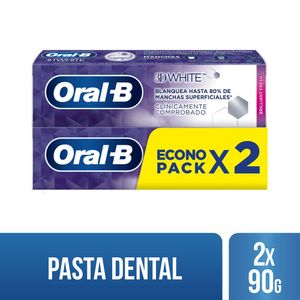 Crema dental 3d white (pack 2 unidades de 90 gr c/u)