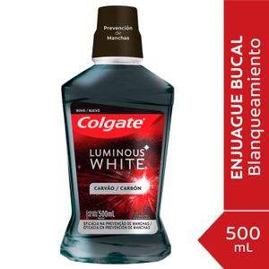 Enjuague bucal luminous white carbon 500 ml