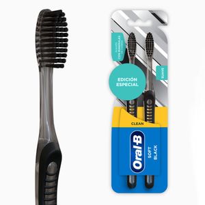 Cepillo dental soft black (2 unidades)