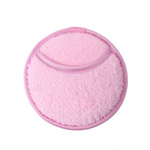 Rose pad de microfibra para remover maquillaje