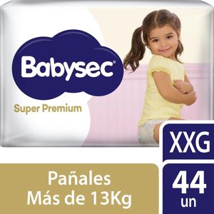 Pañales super premium talle xxg (44 unidades)