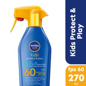 Protector solar protect and play 5 en 1 kids trigger spray fps 60 270 ml