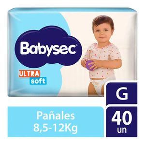 Pañales ultrasoft talle g (40 unidades)