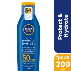 Protector solar humectante en loción protect and hydrate fps 50 200 ml