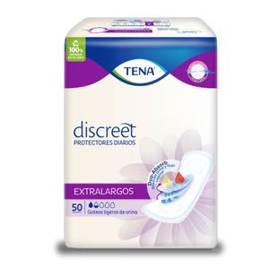 Protectores diarios discreet extralargo (50 unidades)