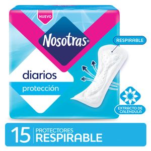 Protector diario respirables con caléndula (15 unidades)