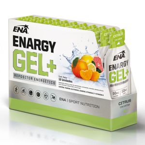 Suplemento deportivo enargy gel + cafeína sabor citrus (12 unidades)