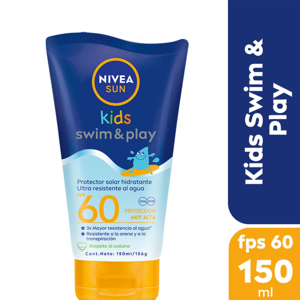 Protector solar swim and play kids fps 60 150 ml