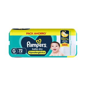 Pañales babydry talle g (72 unidades)