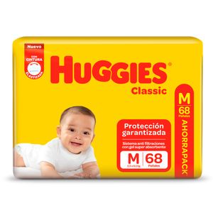 Pañales classic talle m (68 unidades)