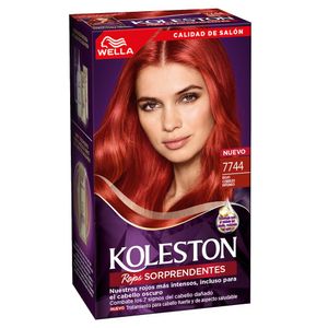 Coloracion en crema kit rojo cobrizo intenso 7744