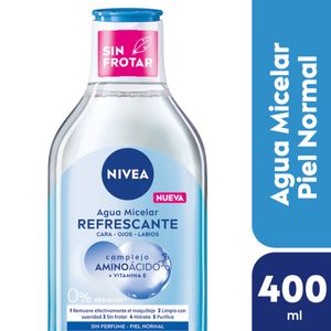 Agua micelar 5 en 1 refrescante para piel normal 400 ml