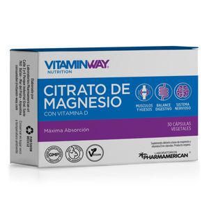 Citrato de magnesio (30 cápsulas vegetales)