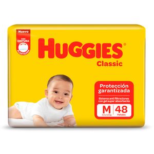Pañales classic talle m (48 unidades)
