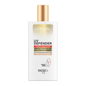 Protector solar uv defender fluido tono medio fps50+ 40 gr
