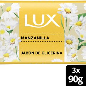 Jabón de glicerina en barra camomila 90 gr (3 unidades)
